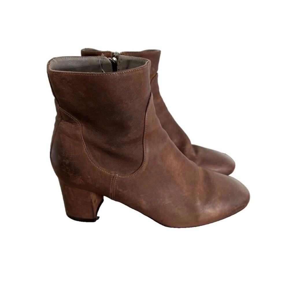 Grigiarancio Leather Boots sz 6.5 Euro 37 Made in Italy # Box 103